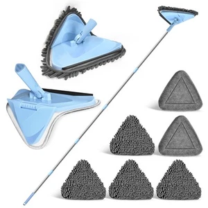 Wall Mop Cleaner with 80 Inches Long Handle, 180° Folding Ceiling Cleaning To... - Picture 1 of 6