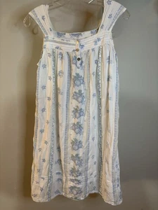 Camisón RACHEL ASHWELL Azul Floral Algodón S Cottage Core Shabby Chic - Imagen 1 de 8