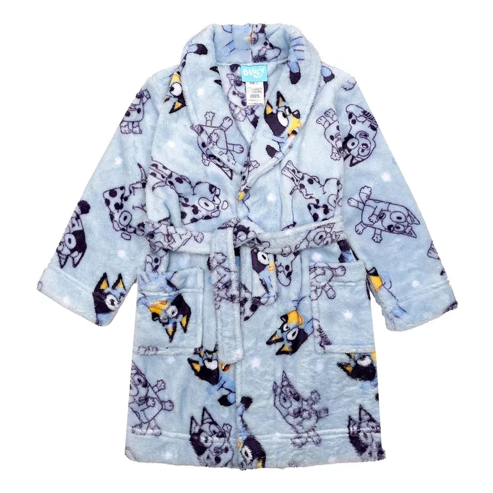 Albornoz polar suave Bluey and Friends para niños pequeños, bata de personaje, talla 3T Foto 1 de 1