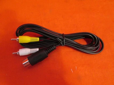 Standard AV RCA Cable A/v Vintage For Sega Genesis 1 Brand New 1901 - Image 1 of 4
