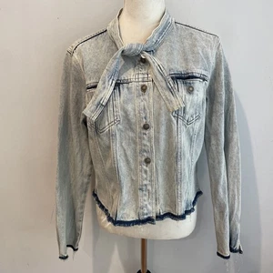 Vtg Jeanology RECONSTRUCTED UPCYCLED REWORKED DENIM JACKET  M - Picture 1 of 16