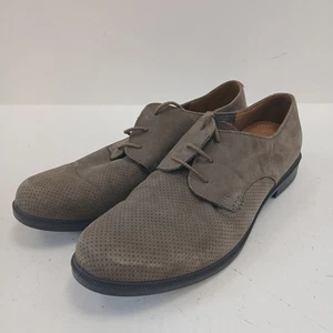 Hotter Shoes UK 9 Grey Suede Leather Lace-Up New RMF20-EH - Picture 1 of 7