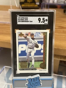 1999 Upper Deck #X25 Derek Jeter 10th Anniversary Insert SGC 9.5 GOLD HOF!!! - Picture 1 of 2