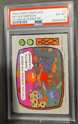 THE SIMPSONS 1990 I'M LISA SIMPSON I'M ABOVE DOMESTIC CLEANING! #3 GRADED PSA 6 - Image 1 of 3