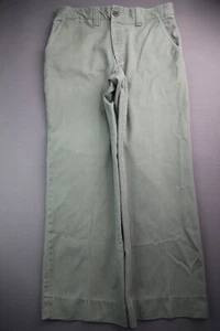 Vintage Men's Nudelman Bros Trouser Pants 5 Pocket Green USA Size 32x29 Talon 42 - Picture 1 of 10