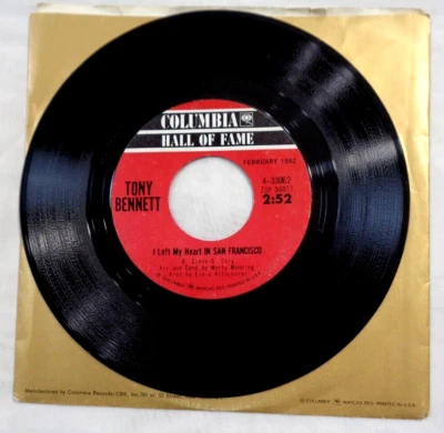Tony Bennett: I Left My Heart In San Francisco 4-33062 Hall Of Fame Repress VG++ - Image 1 of 4