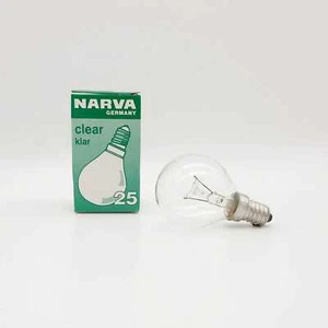 3x gotas Narva G45 Ø45mm bombilla 25W E14, transparente, transparente - Imagen 1 de 1