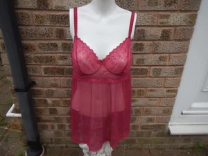 RED/PINK LADIES SIZE 14 CAMISOLE TOP , LINGERIE NWOT TU - Picture 1 of 5