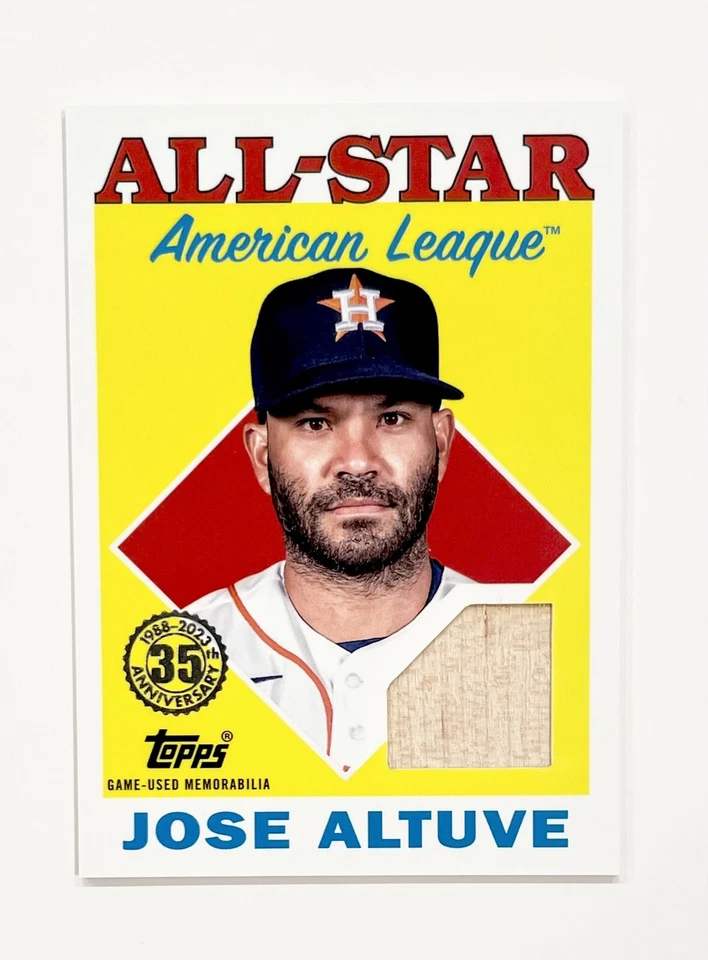 2023 Topps Series 2 JOSE ALTUVE All-Star Bat Relic 1988 35th #88ASR-JA Astros - Image 1 of 1