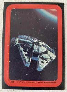 1977 TOPPS STAR WARS STICKER #21 STAR SHIP EM - Picture 1 of 2