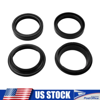 Black Fork Oil Seal Dust Wiper Seal Kit For Suzuki RM80 1986-1988 RN65 2003-2005 - Imagem 1 de 4