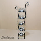 5 Tier Candle Tealight Votive Clear Glass Holder 5 tier Tealight stand Holder