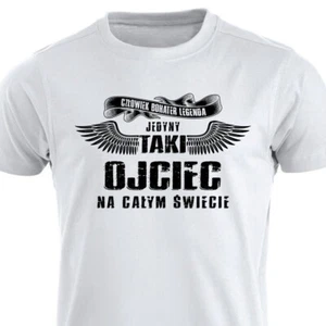 Camiseta polaca Jedyny Taki Ojciec Tata Koszulka Prezent na Dzien Ojca Polska PL - Imagen 1 de 15
