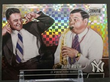 Babe Ruth 2022 Topps Stadium Club Chrome xFractor Parallel New York Yankees