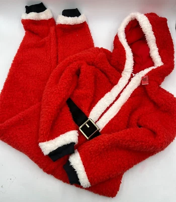 Pottery Barn 儿童成人圣诞老人服装红色和白色 XL 码 #254 — 第 1/2 张图片