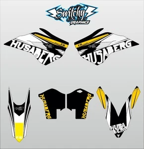 KIT ADESIVI GRAFICHE bianco HUSABERG FE TE 2013 2014 2015 - Picture 1 of 1
