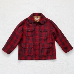 Woolrich Men's 503 Heavy Red and Black Plaid Hunting Jacket - Picture 1 of 5