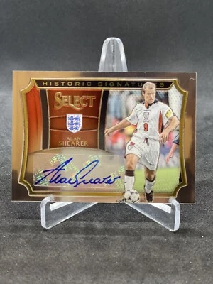 2015-16 Panini Select Soccer Alan Shearer Historic Signatures Auto /186 England - Image 1 of 2