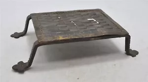 Antique Iron Brass Kitchenware Grater Original Old Hand Crafted Engraved - Picture 1 of 7