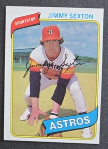 1980 Topps #11 Jimmy Sexton Houston Astros EX-MINT A - Bild 1 von 2