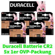 5 Stück Duracell CR2 Lithium Photo Batterie 10x 1er Blister CR2 3V Foto MHD 2030