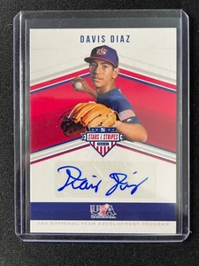 2018 Panini USA Stars & Stripes Davis Diaz 14U Autograph #319/325 Athletics!!! - Picture 1 of 1