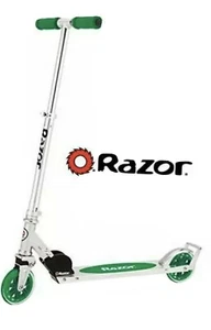 Razor A3 Folding Kick Scooter Green - Picture 1 of 4