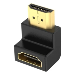Premium HDMI Conector Angular 90° Ángulo Cable Conector Adaptador HD 4K UHD NUEVO - Imagen 1 de 6