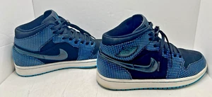 Nike Air Jordan Retro High Shoes Polka Dot Laser Blue 136065-042 Mens Size 9.5 - Picture 1 of 11