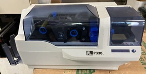 Zebra P330i IDCard Thermal Printer P/N P3301-0000A-1D0 w/ Issue For Parts *READ - Picture 1 of 7
