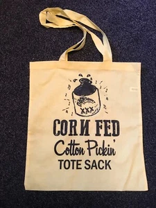 CORN FED COTTON TOTE BAG /STARDAY - ROCKABILLY, COUNTRY BOP, HILLBILLY,DAGNABBIT - Picture 1 of 3