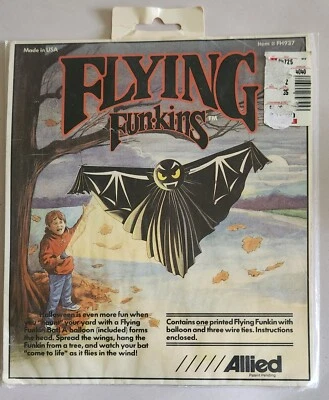 Flying Funkins VTG Halloween Decoration. Bat. New Old Stock Sealed. 1992 #FH937 - Image 1 of 4