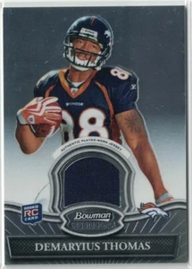 Tarjeta de novato Bowman Sterling Demaryius Thomas 2010 reliquia # BSR-DT - Imagen 1 de 1
