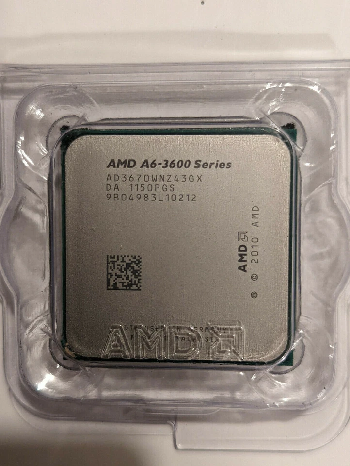 AMD A6-3670 Quad-core 2.7GHz 4MB Cache Socket FM1 CPU AD3670WNZ43GX - Image 1 of 2