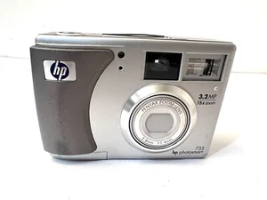 HP PhotoSmart 735 3.2MP Digital Camera - Silver Tested Working - Picture 1 of 2