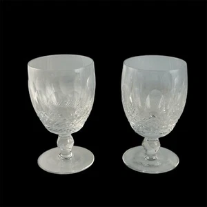 Dos copas de agua de cristal Waterford Colleen de vástago corto de 8 oz - Imagen 1 de 6