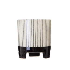 Indoor House Plant Pot Sass & Belle Small Striped Geometric Planter - Picture 1 of 1