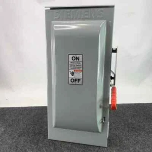 SIEMENS HF263R Fusible Heavy Duty Safety Switch Nema 3R Outdoor Enclosure - Picture 1 of 4