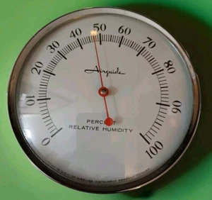 Vintage Airguide Percent Relative Humidity Indicator Barometer 5" Rounf X 1 "... - Picture 1 of 6