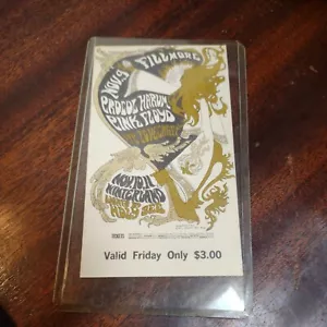 Pink Floyd 1967 Fillmore Concert Ticket - Picture 1 of 5