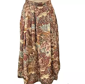 Evan Picone Petites Midi Rock französisch Land Blumen Teppich Taschen 12P #208K - Bild 1 von 7