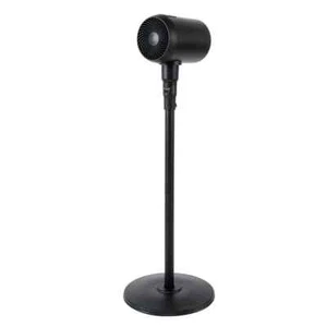 7 in. Metal Drum Jet Pedestal Fan Black,6 Speeds,Remote,Quiet,80° Oscillation - Picture 1 of 7