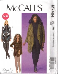 McCall's Damen Khaliah Ali Jacke Wickel Schnittmuster #M7484 - 18W 20W 22W 24W - Bild 1 von 2