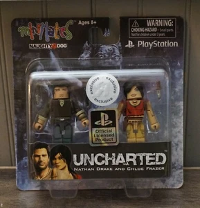 New! Uncharted Nathan Drake & Chloe Frazer Collectible Figures by Minimates - Picture 1 of 4