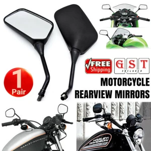 Motorcycle Rearview View Mirrors For Honda Suzuki KAWASAKI Motorbike Accessory - Picture 1 of 12