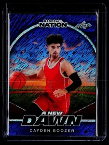 2025 Leaf Baseball Nation #1/1 Purple Shimmer Cayden Boozer A New Dawn - Picture 1 of 2