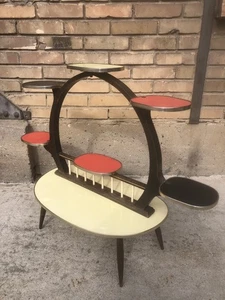 Blumenbank PLANT STAND Pflanzen / Blumenetagere Nierentisch Mid Century vintage - Bild 1 von 12