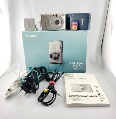 Canon IXUS 40 / PowerShot SD300 DIGITAL ELPH 4.0MP Digitalkamera - Silber - Bild 1 von 4