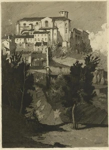 Andrew Fairbairn Affleck - Signed Aquatint Etching - Perugia Italy - Picture 1 of 8