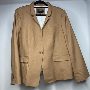 J. Crew Regent Blazer in Wool Flannel Women's 24 Academia Quiet Luxury B0323 - Picture 1 of 5